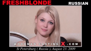 Descargar Freshblonde archivos de vídeo de fundición.  Una chica rusa, Freshblonde tendrá relaciones sexuales con Pierre Woodman.