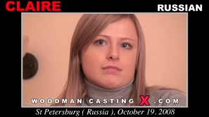 Mira nuestro vídeo de fundición de Claire.  Erótico reunión beween Pierre Woodman y Claire, una chica rusa.